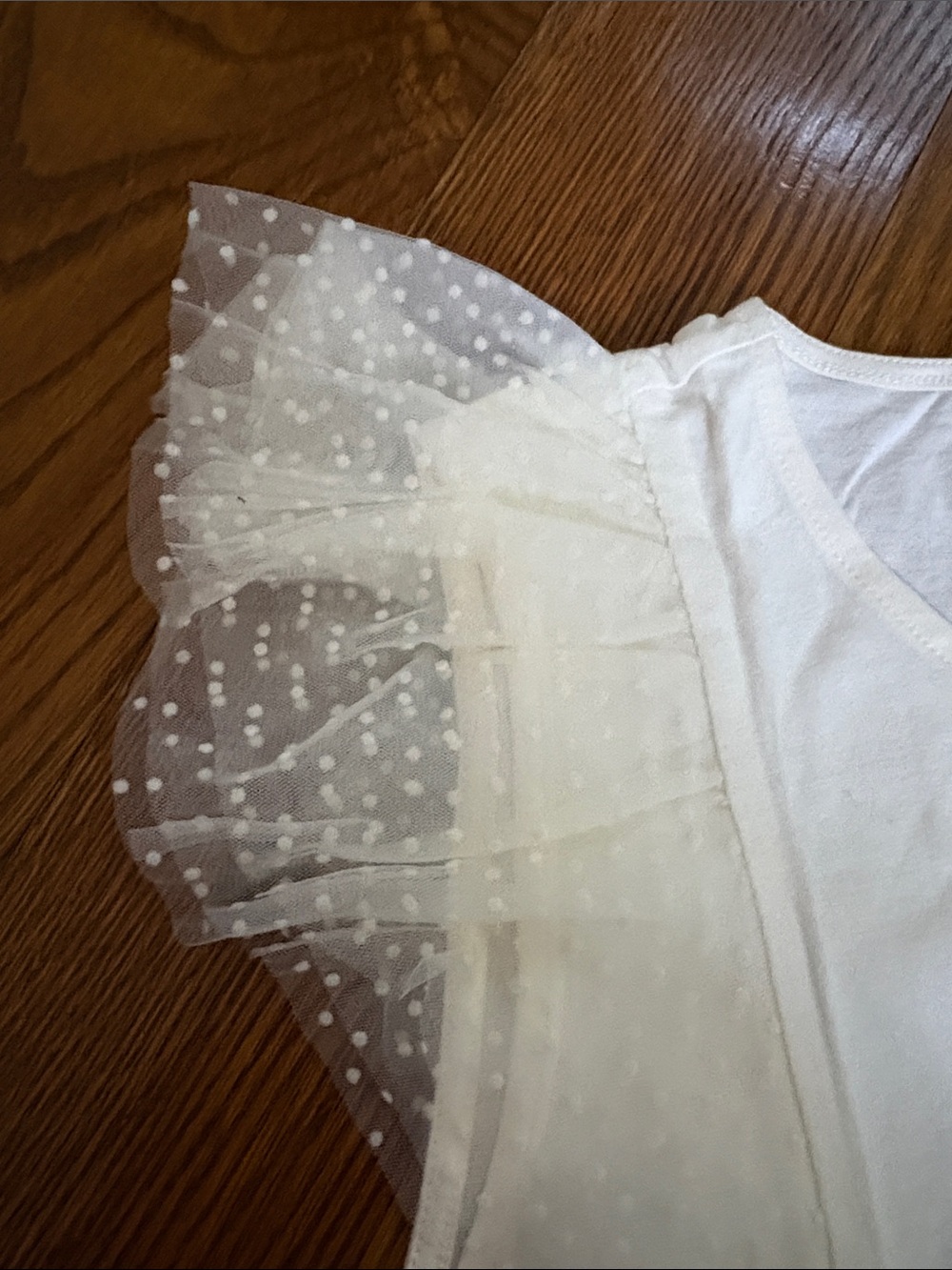 Polka-Dot Ruffle-Shoulder Tank Top - Picture 3 of 5